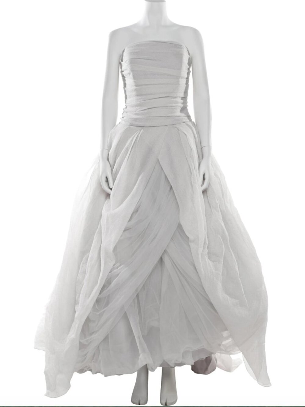 White by Vera Wang Strapless Wedding Dress - Size 10 (Unaltered!)